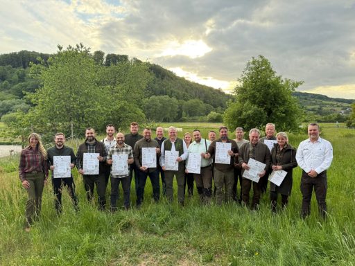Übergabe Jägerbrief in Isselbach, Jagdschule Westerwald
