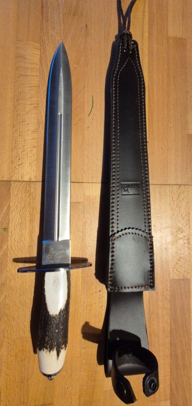 Hirschfänger, Klingenlänge ca. 34 cm